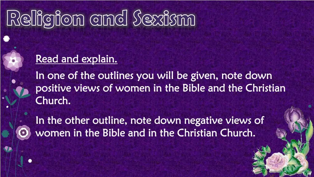 religion and sexism 2