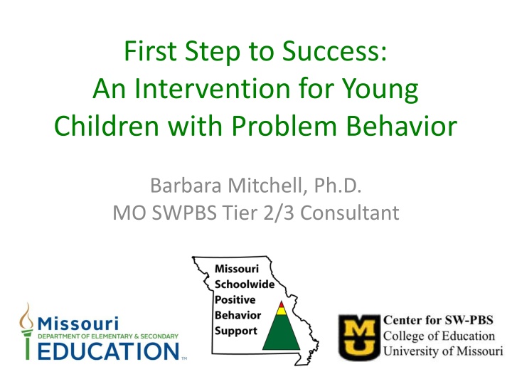 first step to success an intervention for young