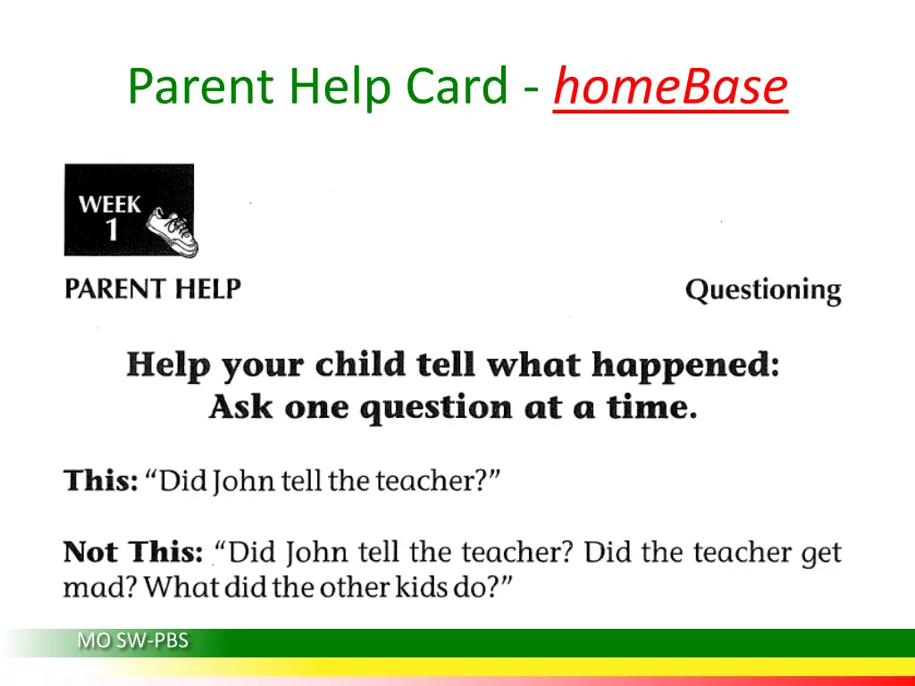 parent help card homebase