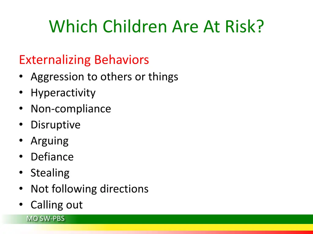 which children are at risk