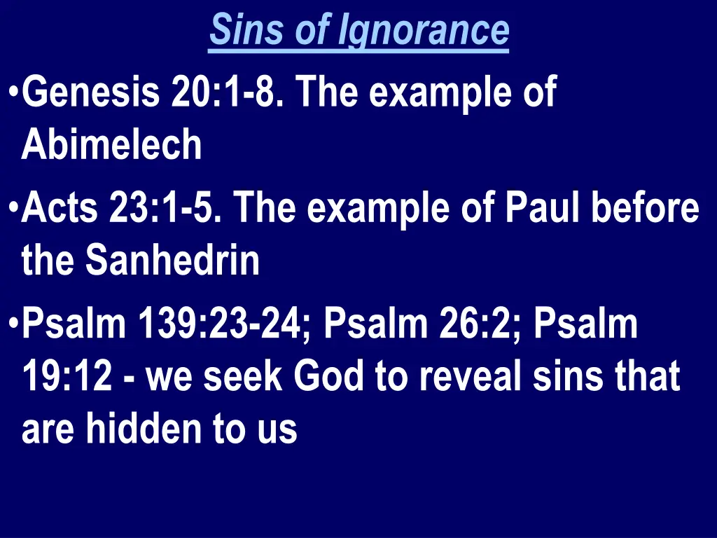 sins of ignorance 3