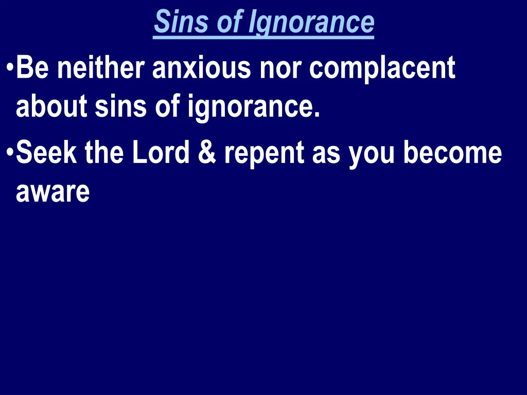 sins of ignorance 4