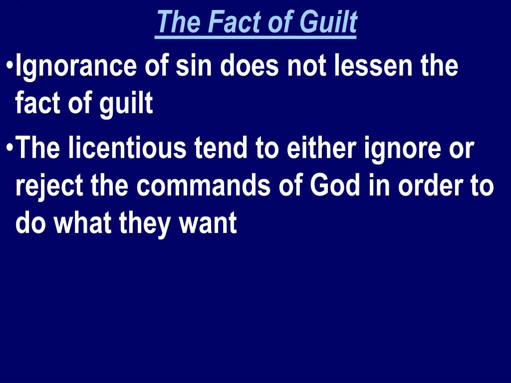 the fact of guilt 1