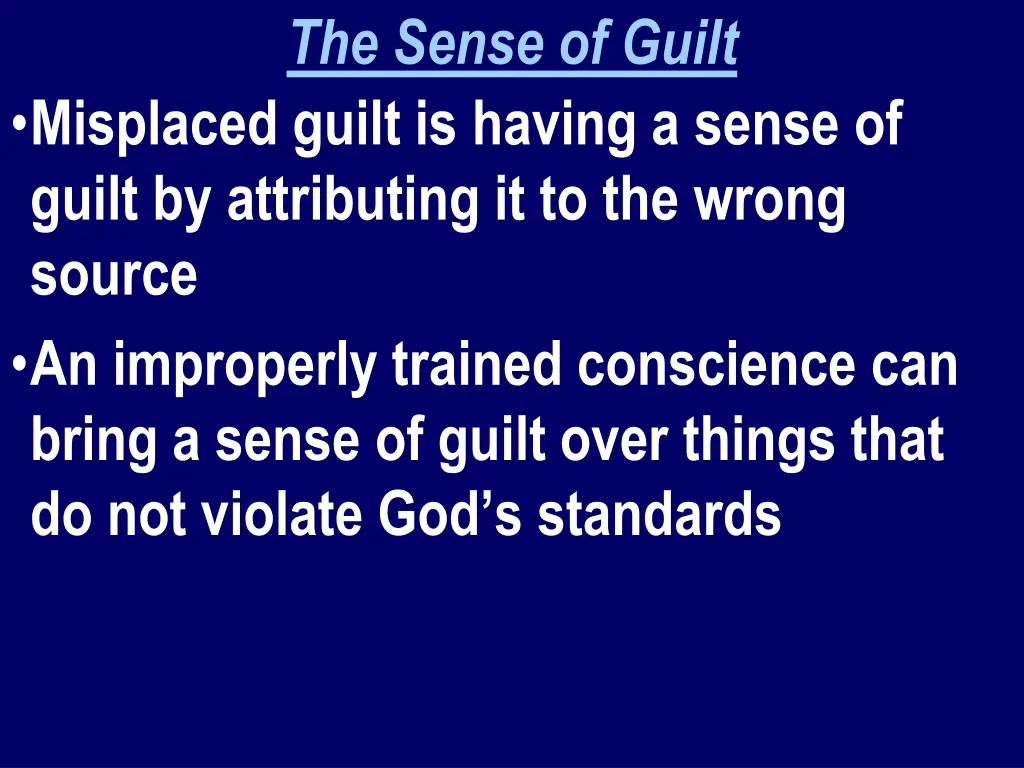 the sense of guilt 3