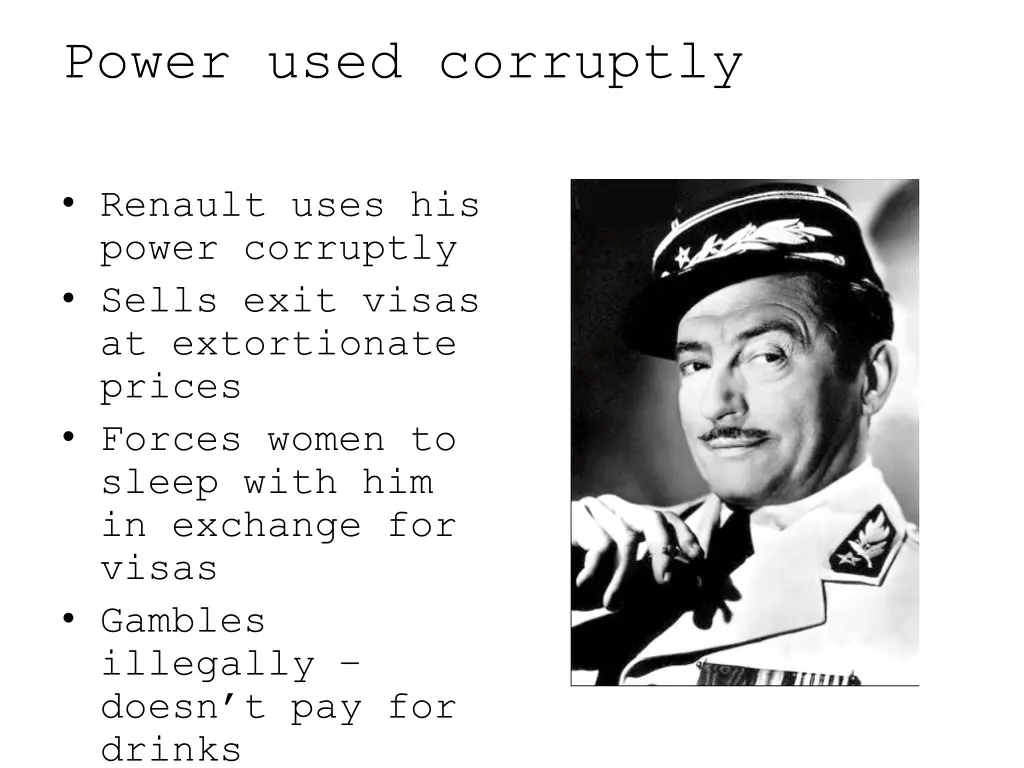 power used corruptly