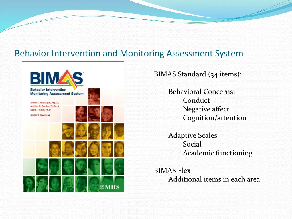 behavior intervention and monitoring assessment