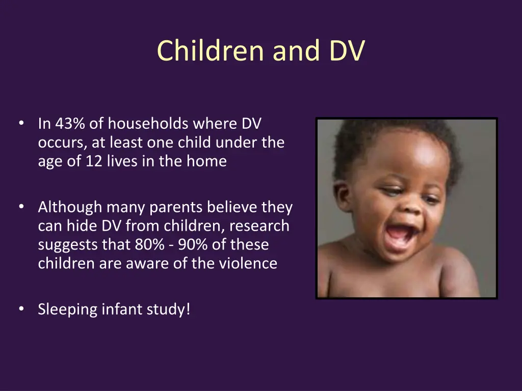 children and dv