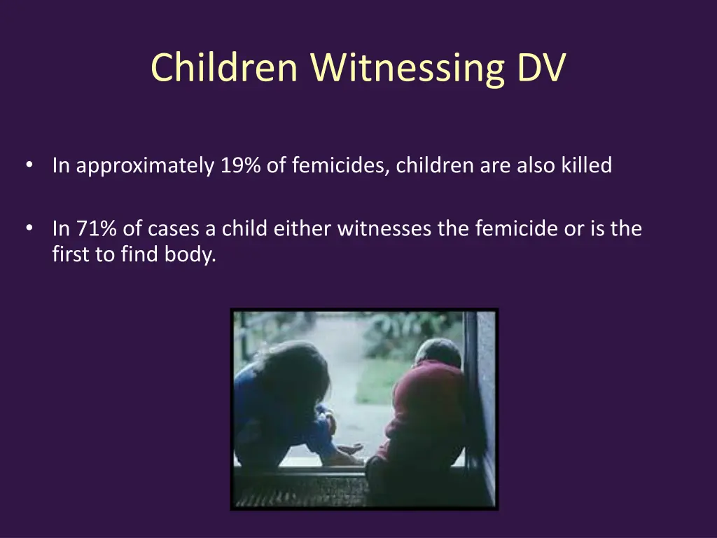 children witnessing dv