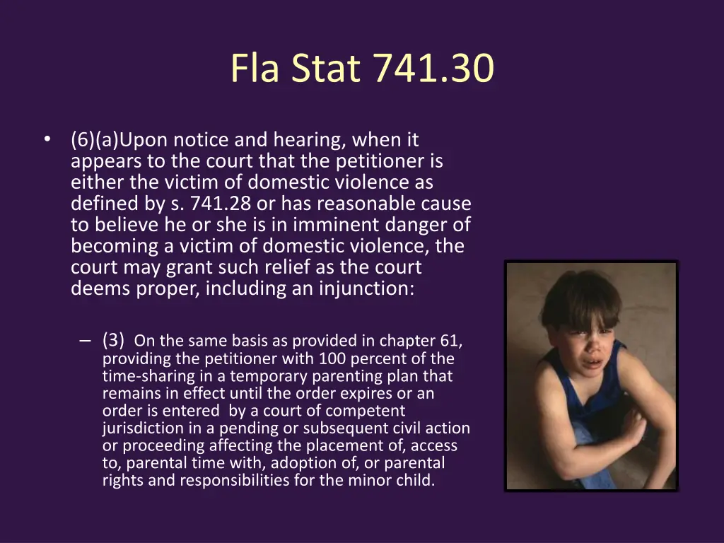 fla stat 741 30