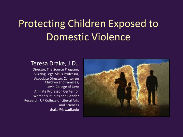 protecting children exposed to domestic violence