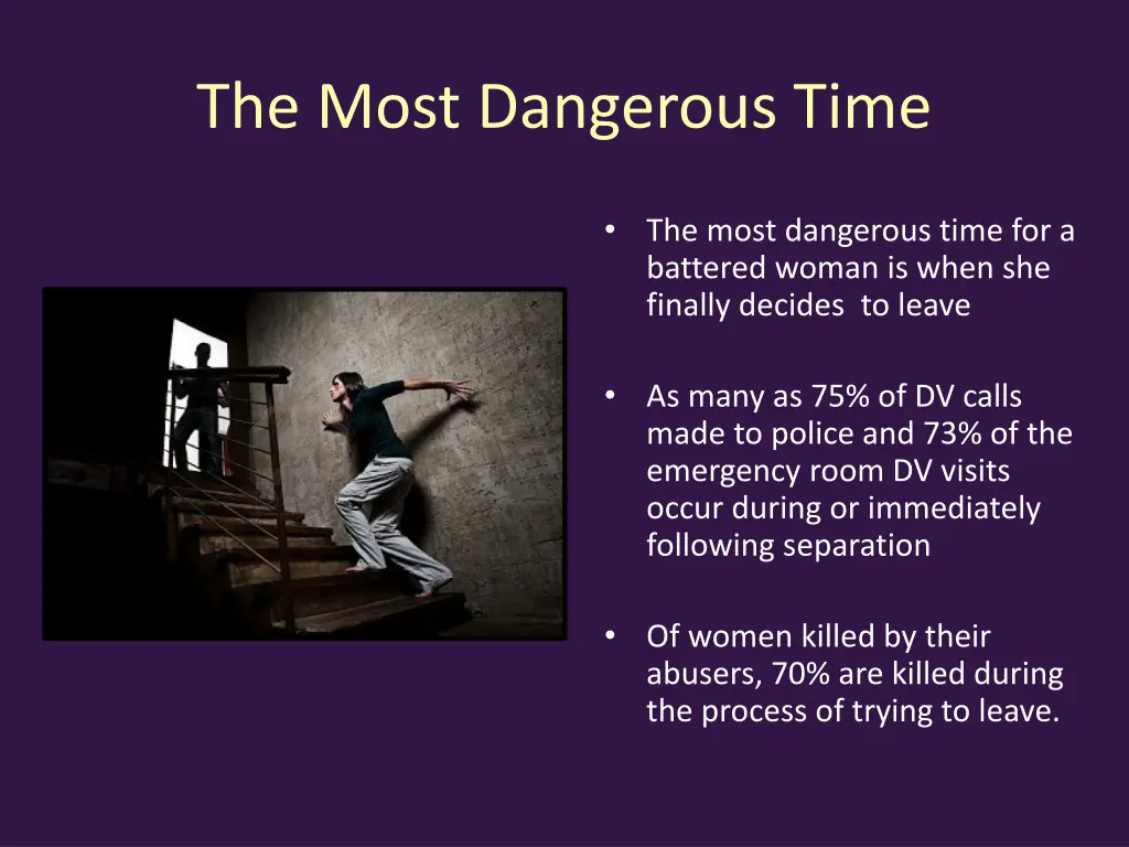 the most dangerous time