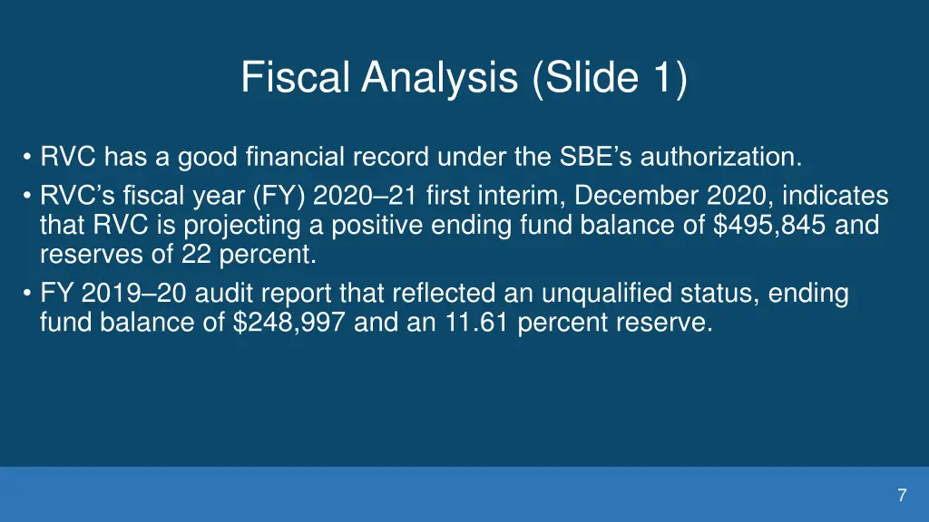 fiscal analysis slide 1