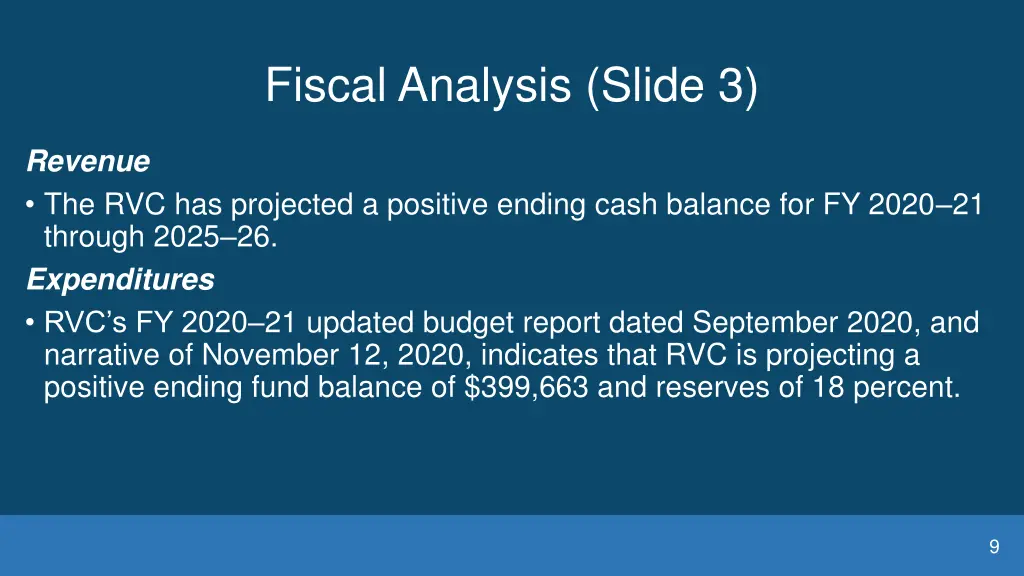 fiscal analysis slide 3