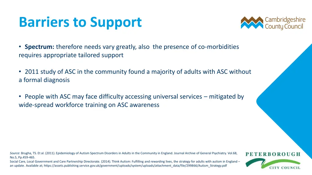 barriers to support