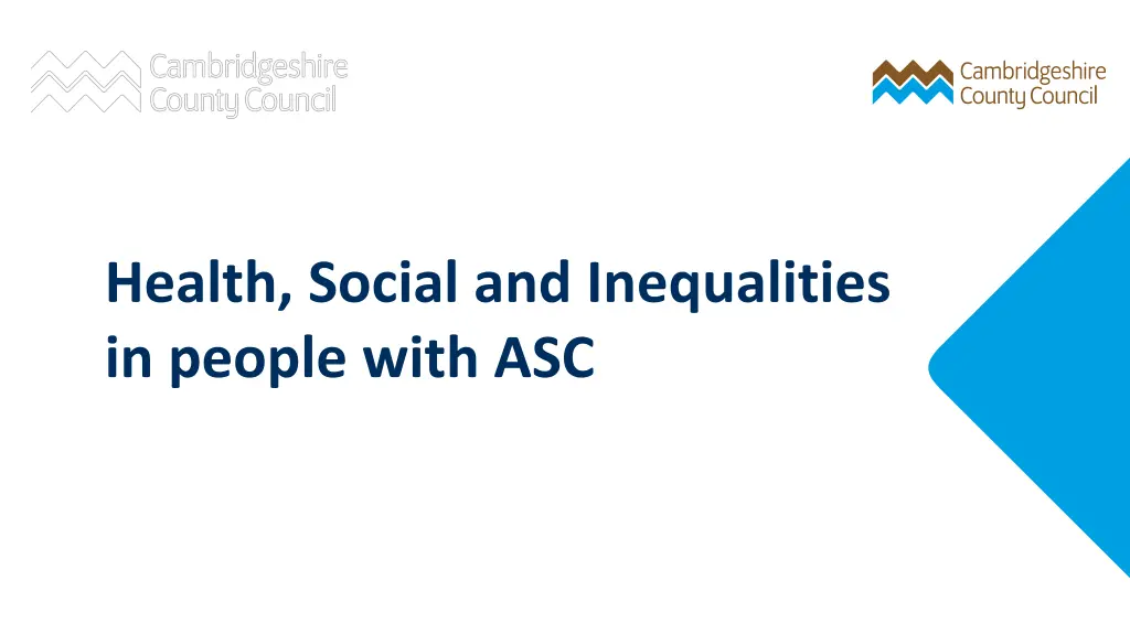 health social and inequalities in people with asc