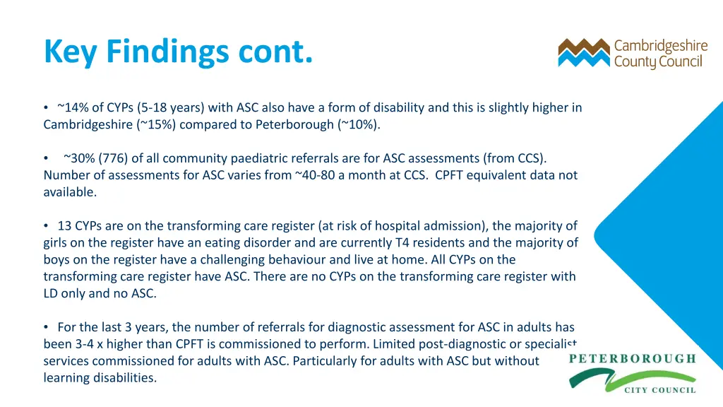 key findings cont