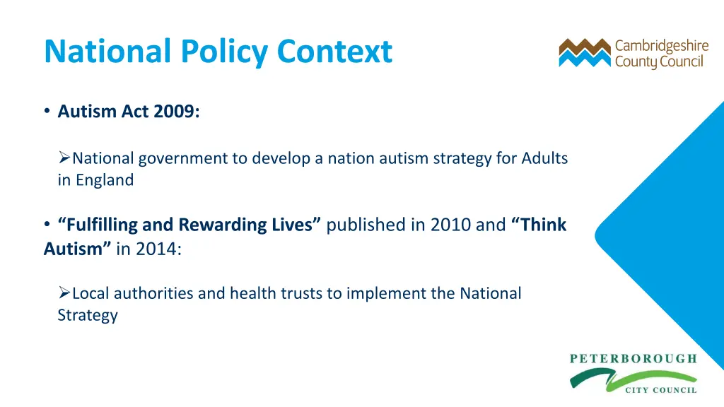 national policy context