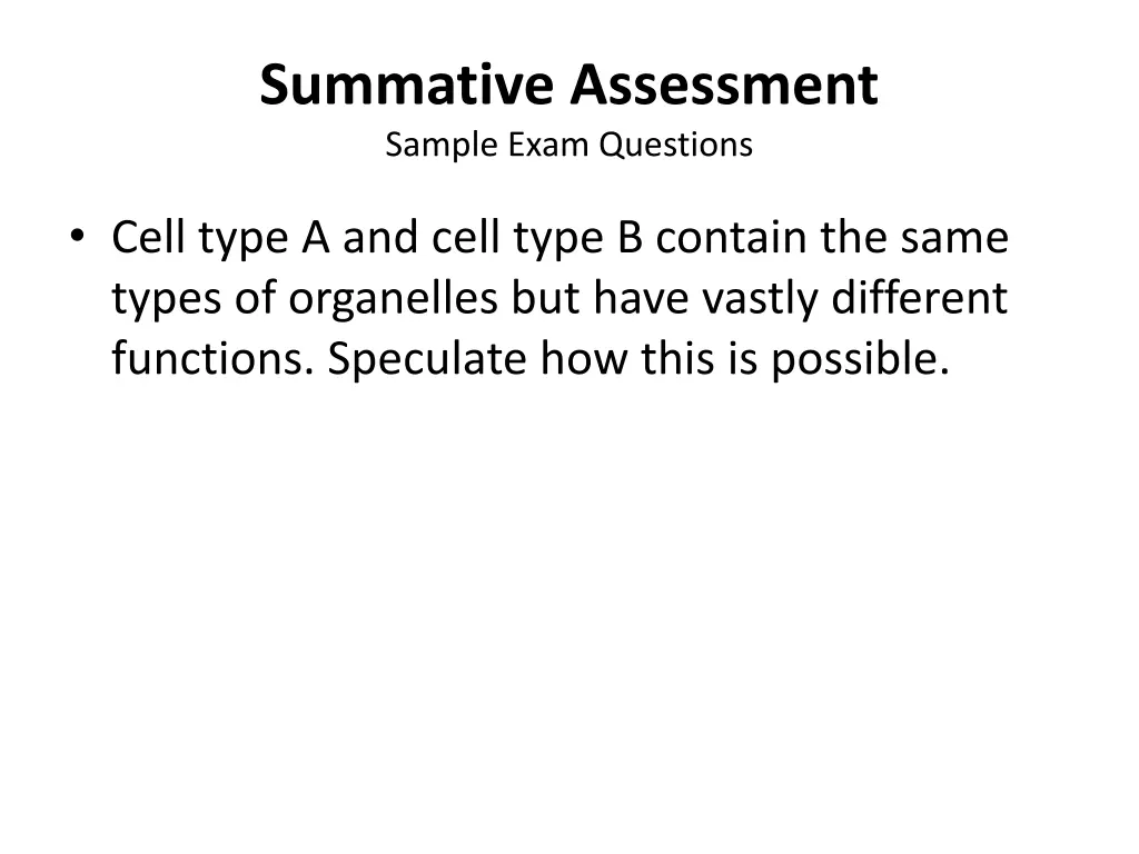 summative assessment sample exam questions 2