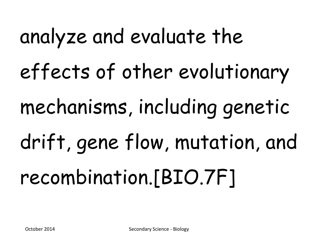 analyze and evaluate the effects of other