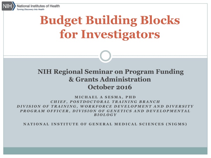 national institutes of health nih turning