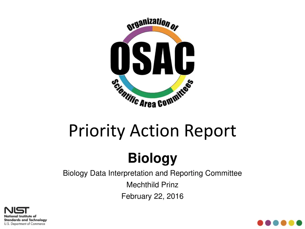 priority action report 1