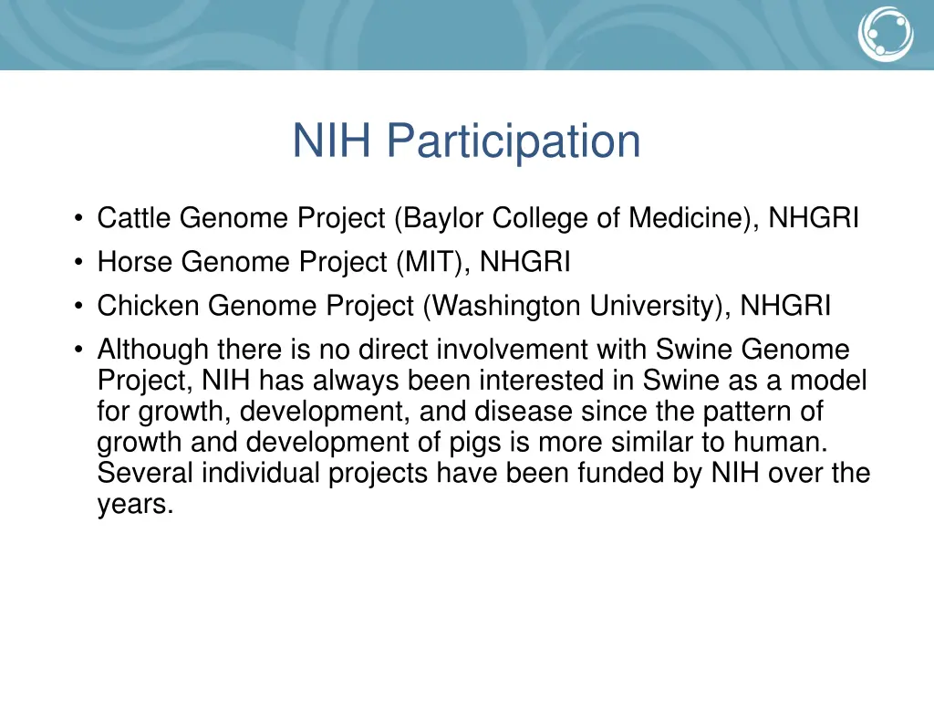 nih participation