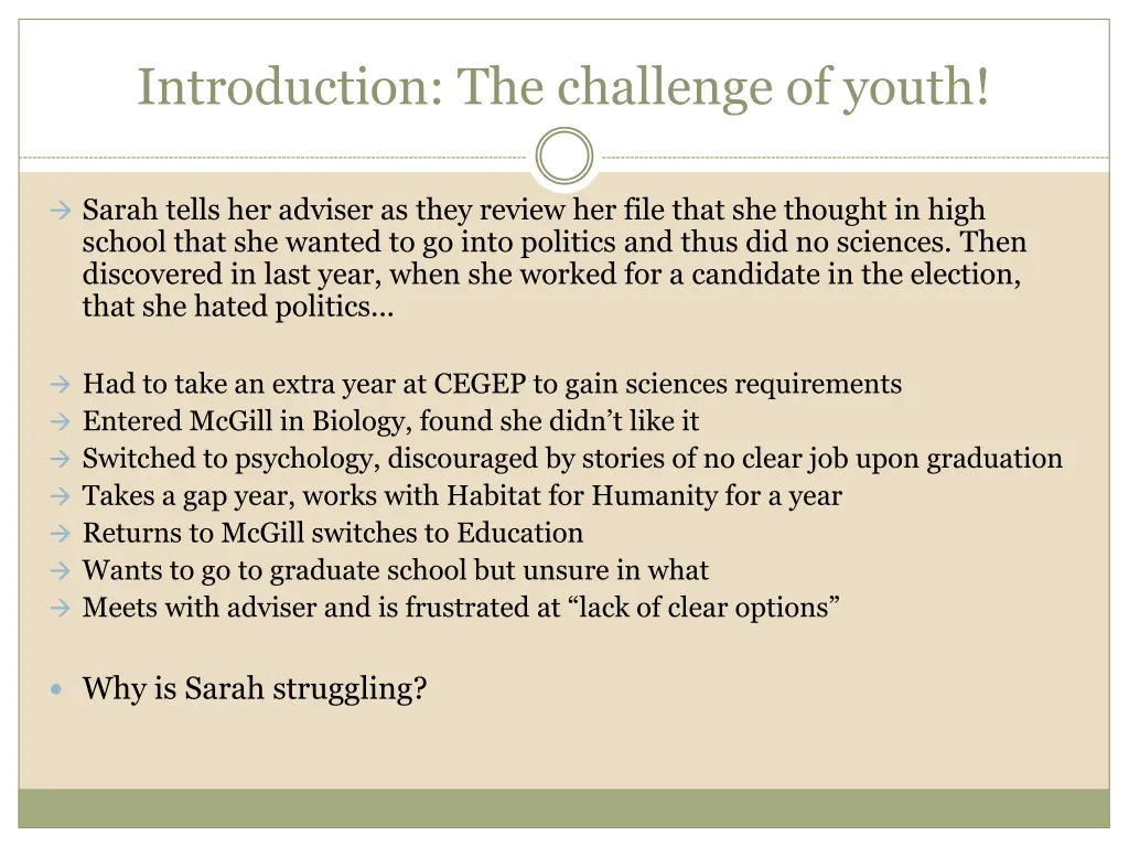 introduction the challenge of youth