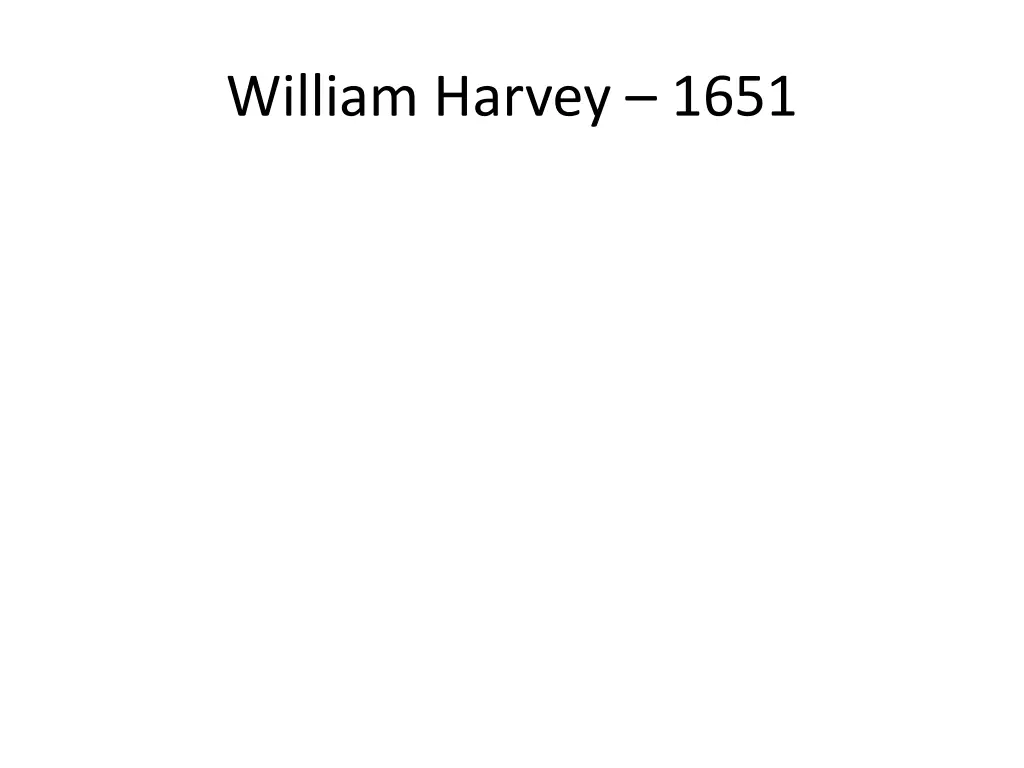 william harvey 1651