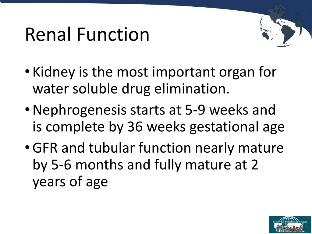 renal function