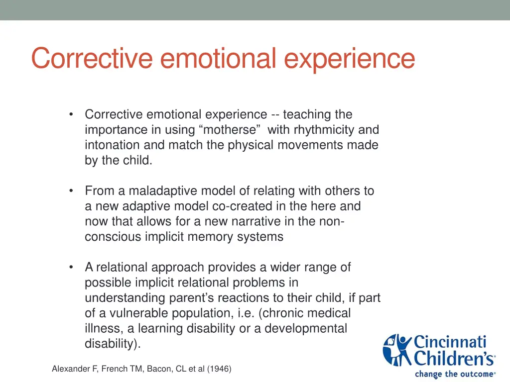 corrective emotional experience