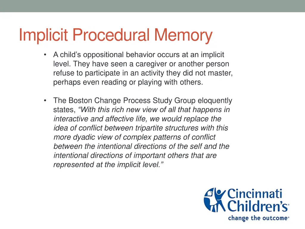 implicit procedural memory