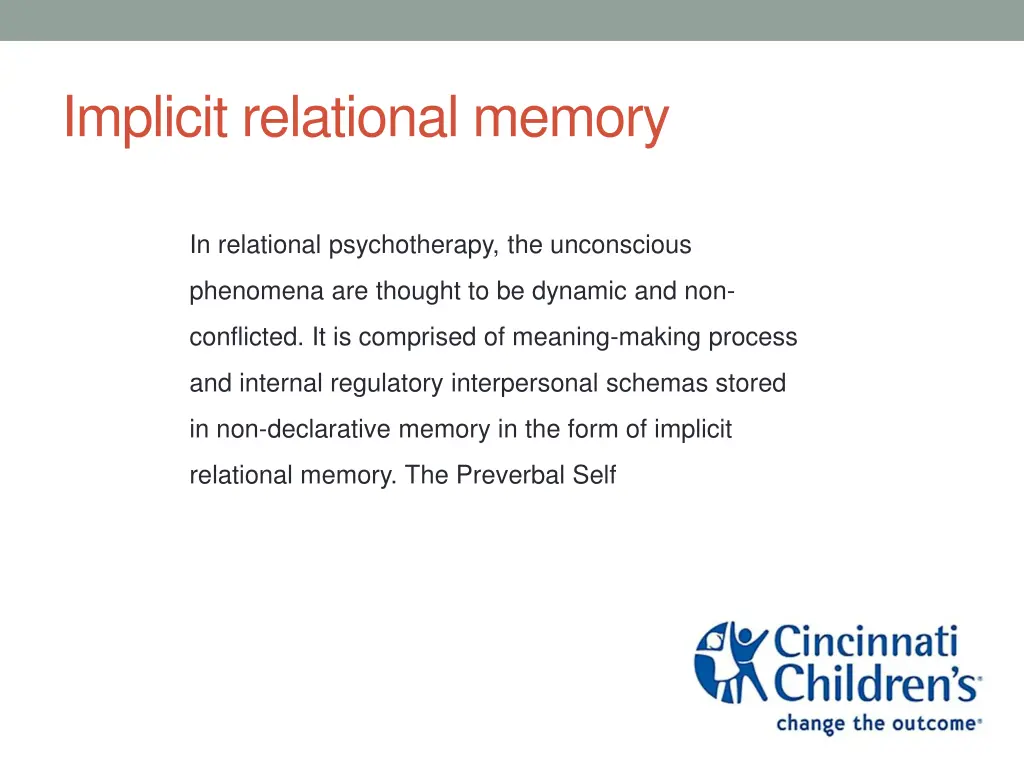 implicit relational memory