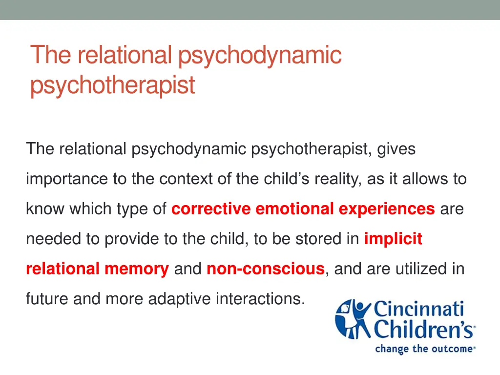 the relational psychodynamic psychotherapist