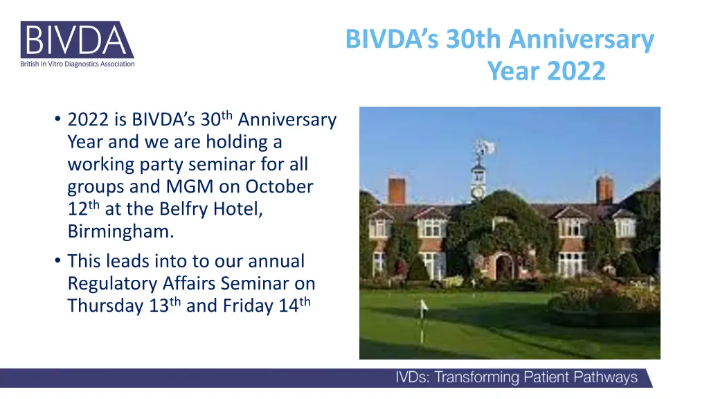 bivda s 30th anniversary year 2022