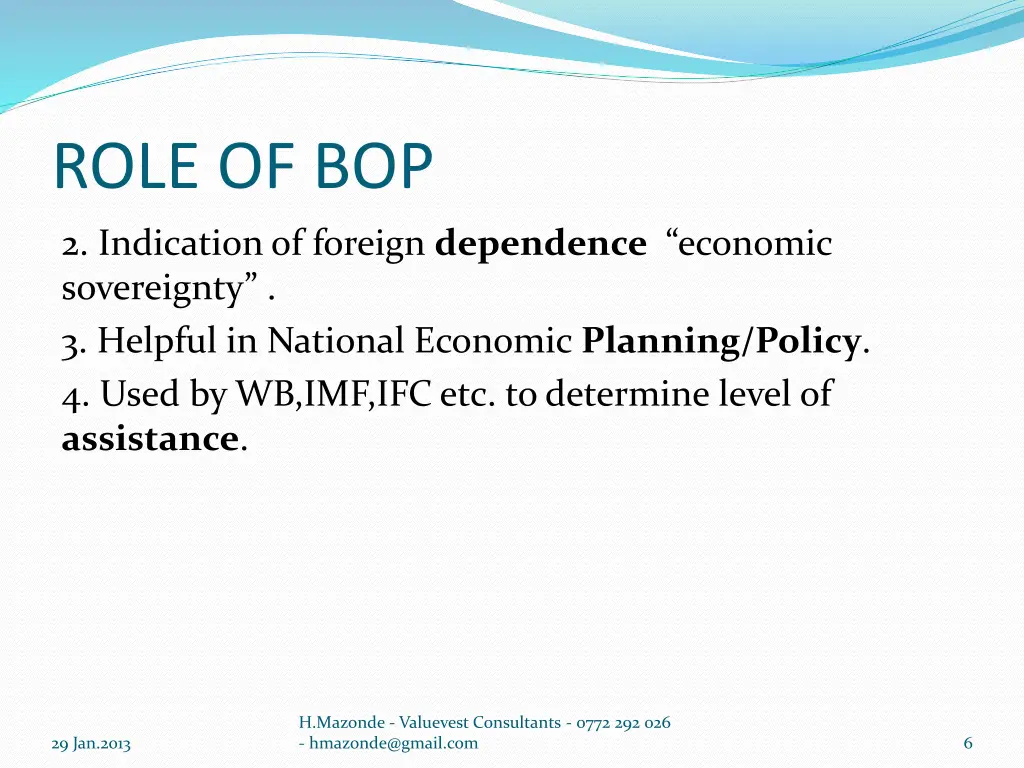 role of bop 1