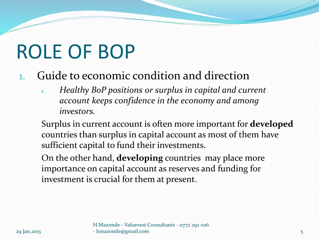 role of bop