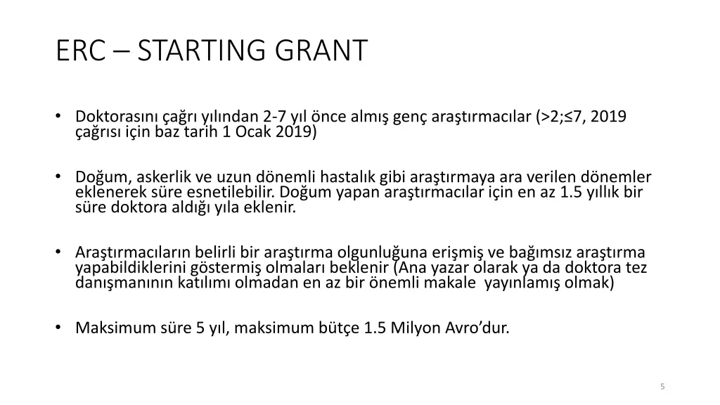 erc starting grant