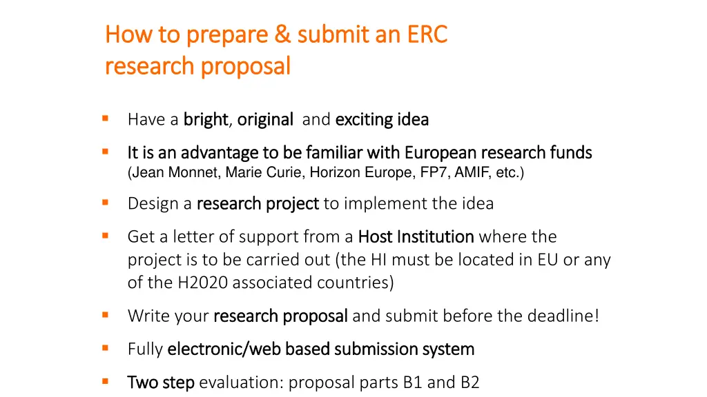 how to prepare submit an erc how to prepare