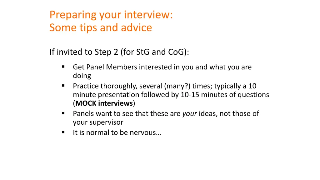 preparing your interview some tips and advice