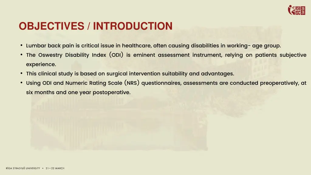 objectives introduction