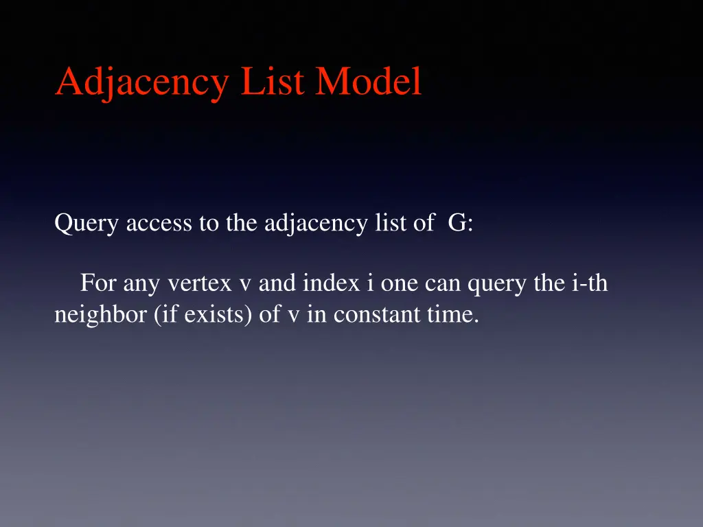 adjacency list model