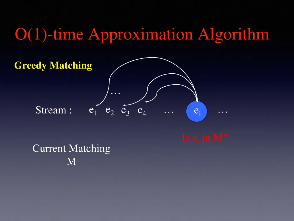 o 1 time approximation algorithm 4