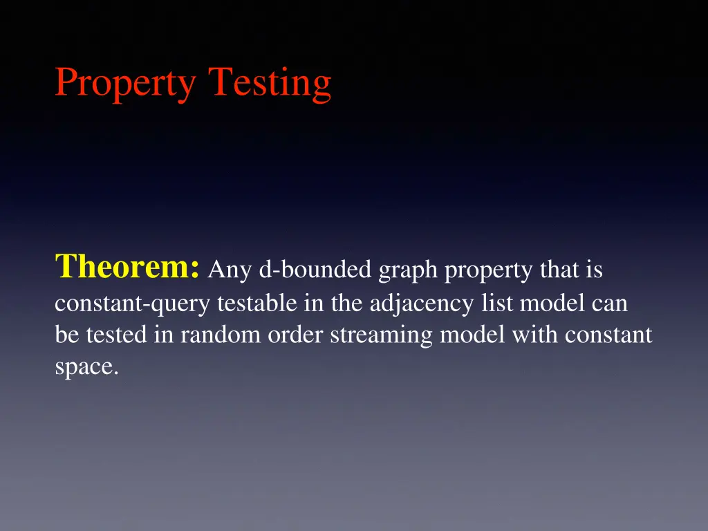 property testing 1