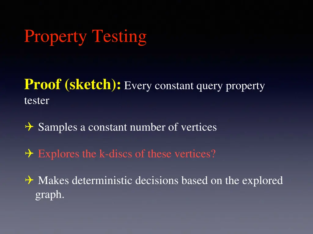 property testing 2