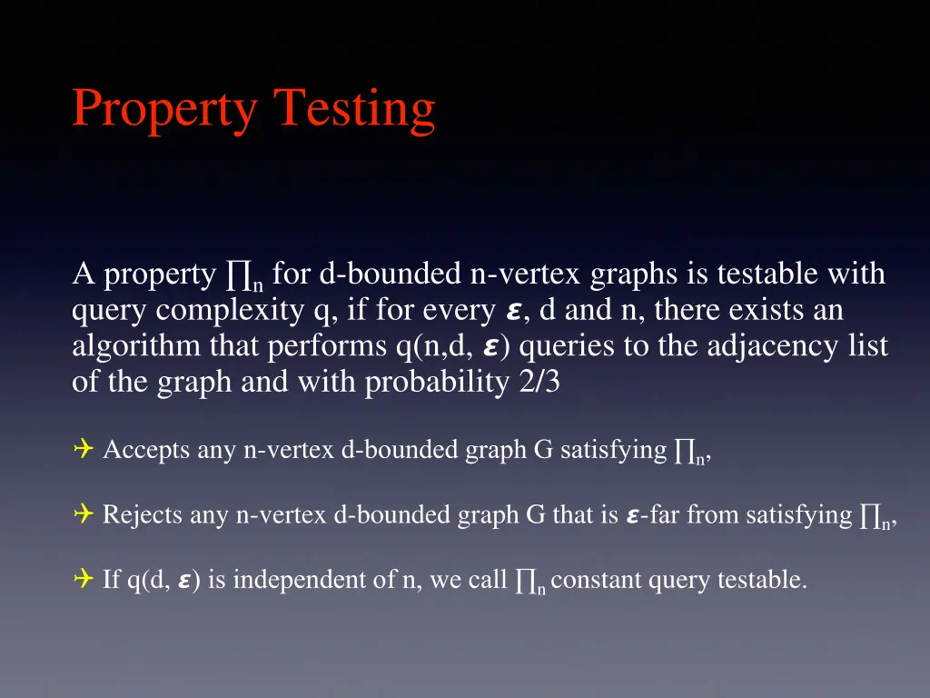 property testing