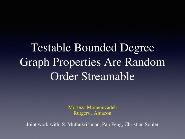 testable bounded degree graph properties