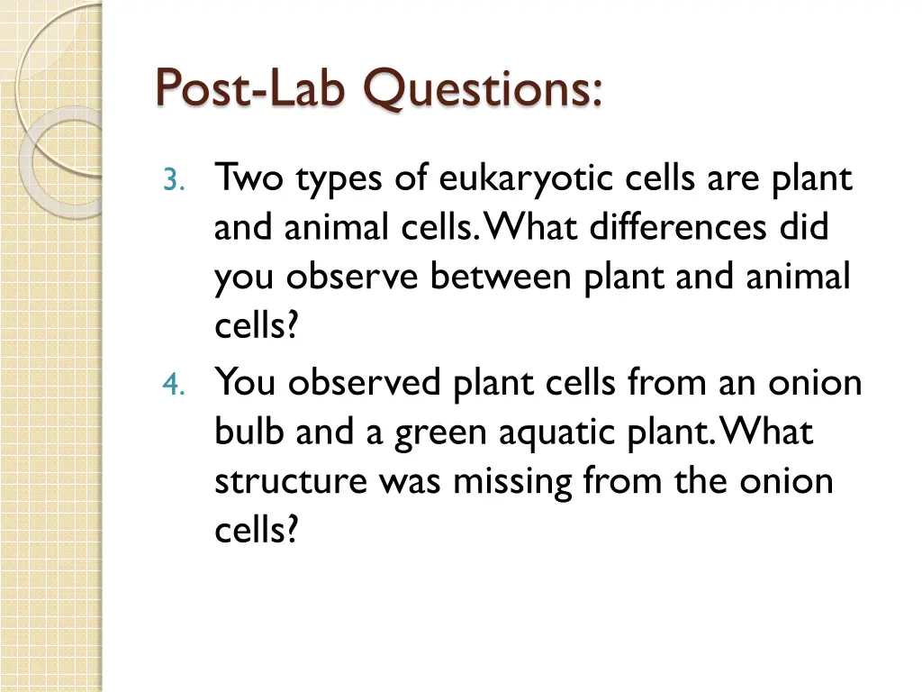 post lab questions 1