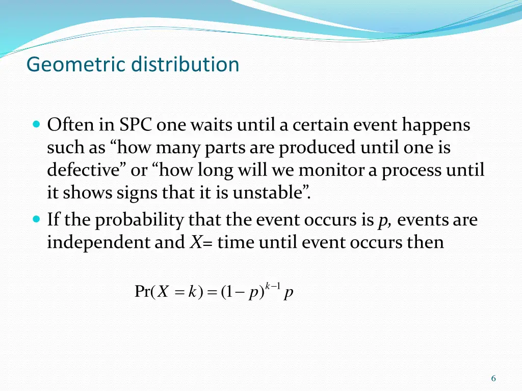 geometric distribution