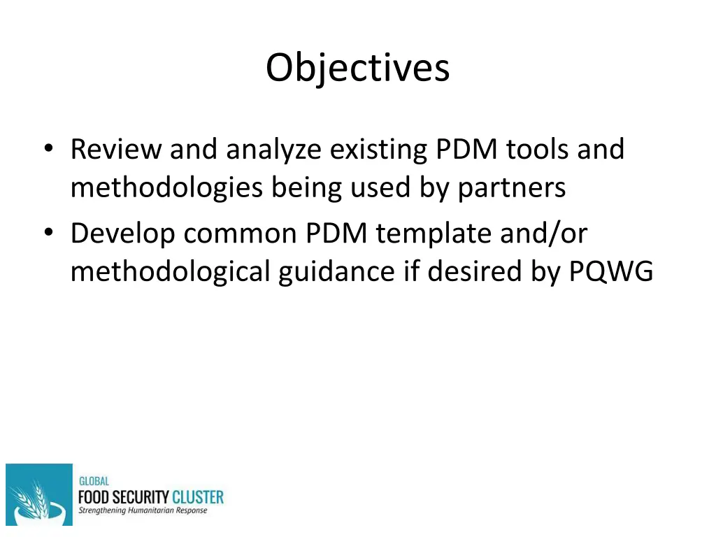 objectives