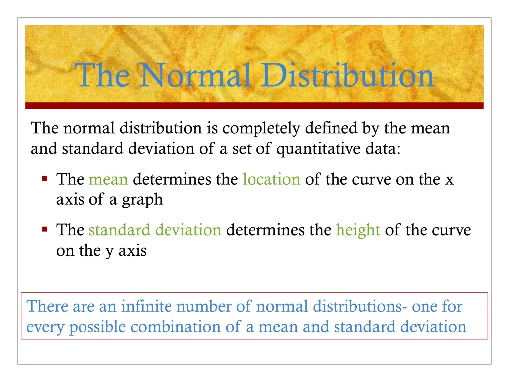 the normal distribution 1